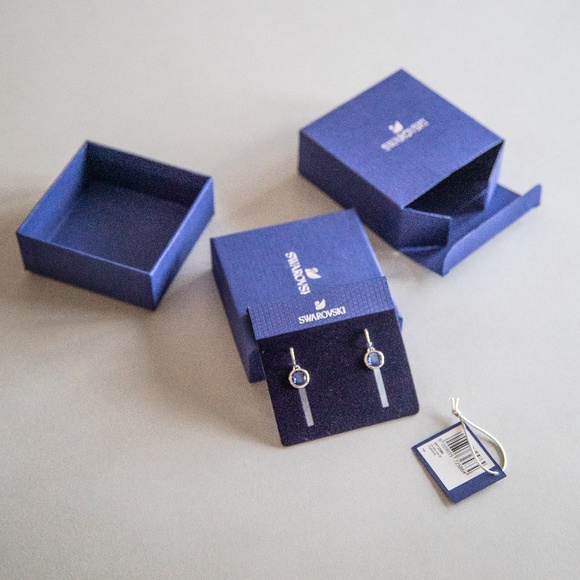 SWAROVSKI purple earrings - Picture 4 of 7